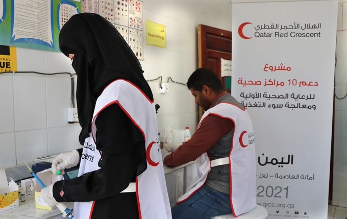 الهلال الأحمر القطري يطلق برنامج يدعم صحة المجتمع في اليمن بميزانية تقارب المليون دولار