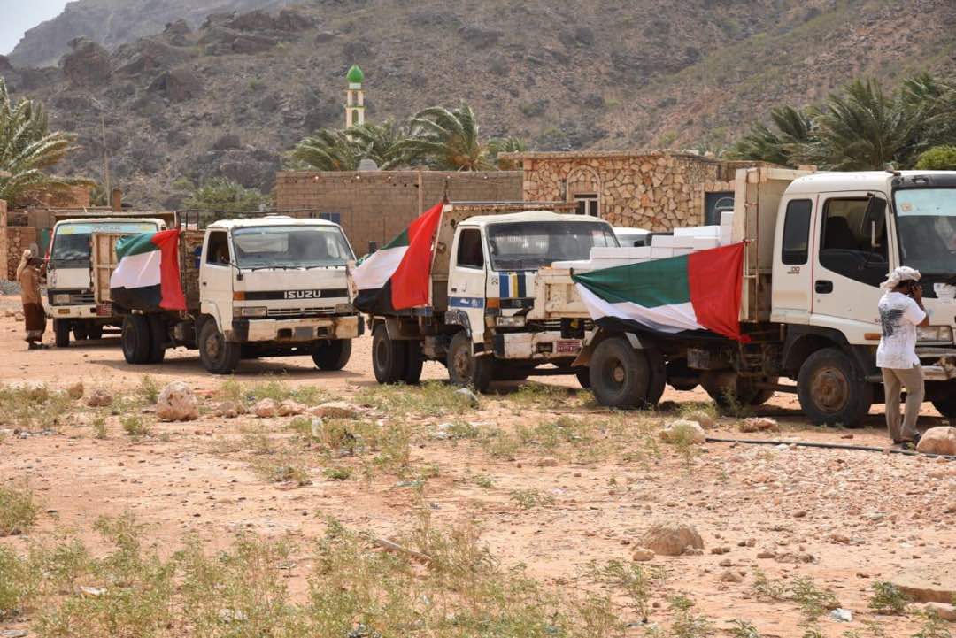UAE Provides Food Convoy to Residents of Socotra