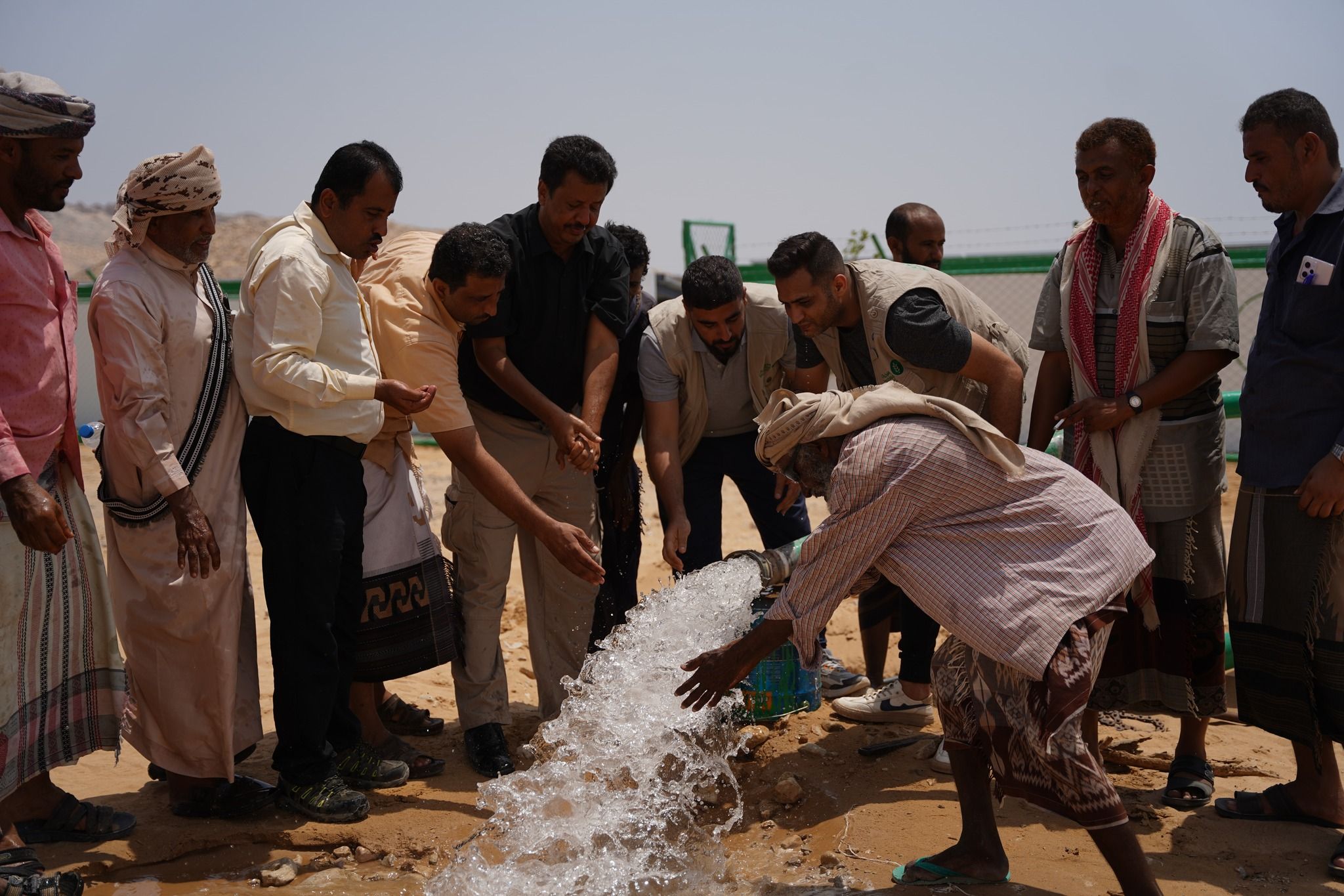 بتمويل من العون المباشر، 6000 شخص مستفيد من مشروع مياه في روضة شبوة