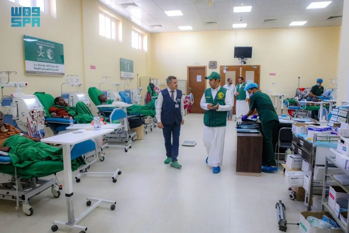 KSRelief Inspects the Progress of the Kidney Dialysis Center in Al-Ghaydah District