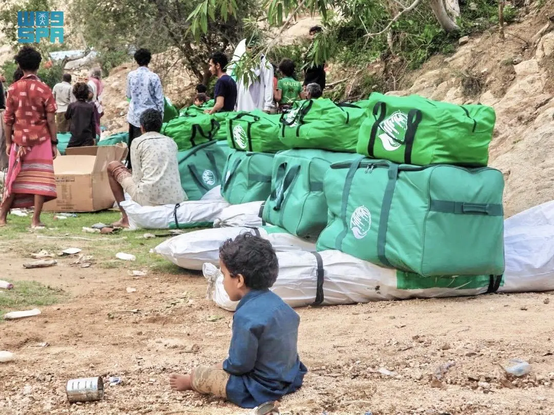 توزيع مساعدات إيوائية في مديرية رازح بمحافظة صعدة
