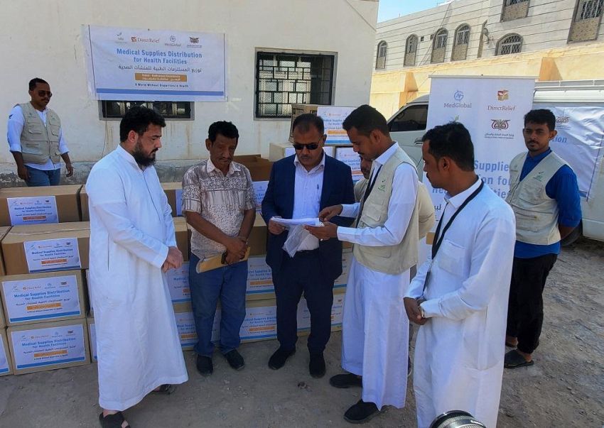 Med Global and Direct Relief Organizations Provide Medical Supplies to Health Facilities in Wadi Hadramout