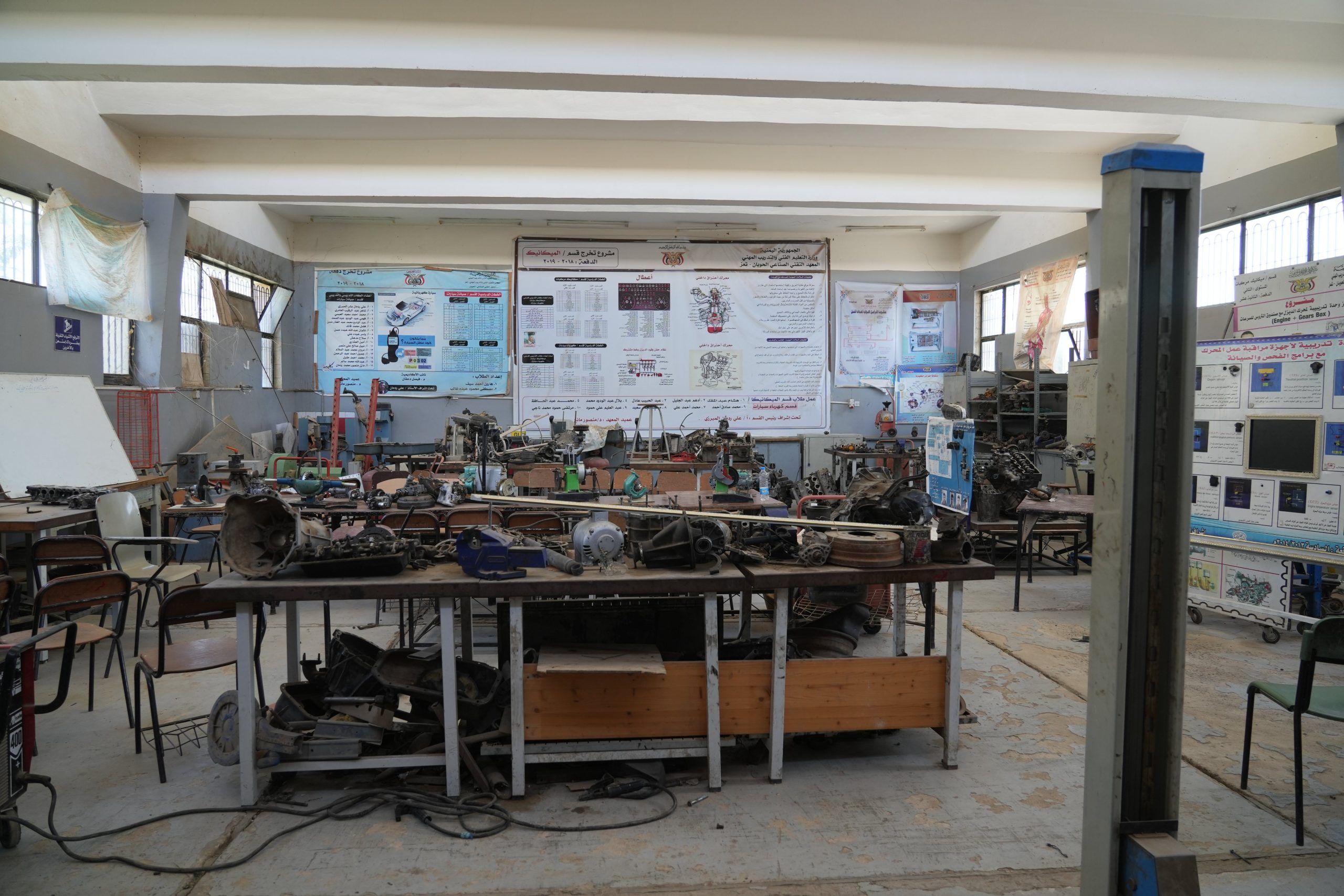 UNDP and EU Support Rehabilitation of Auto Repair Workshop in Taiz