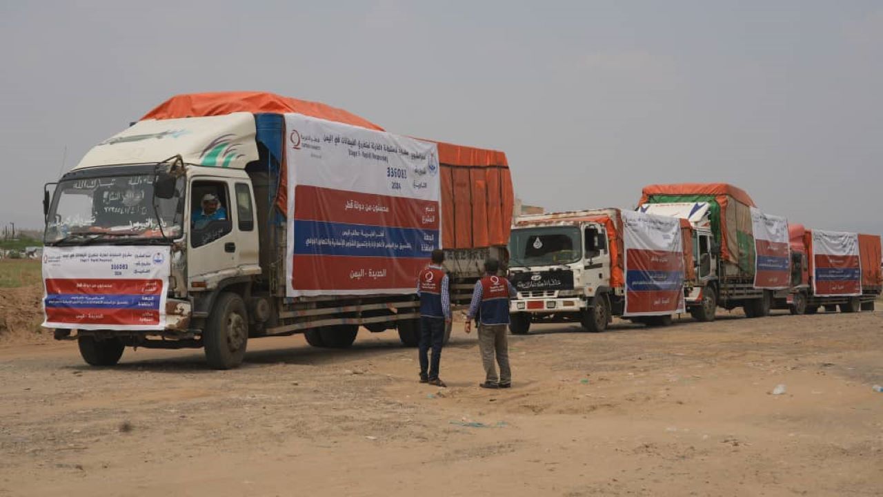 Qatar Charity Begins Relief Aid Distribution to Yemen’s Flood Victims