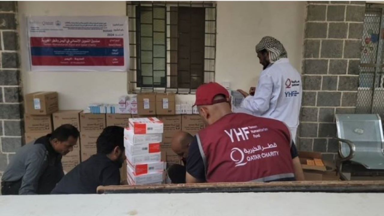 Qatar Charity supports health facilities, provides medicines for IDPs in Yemen