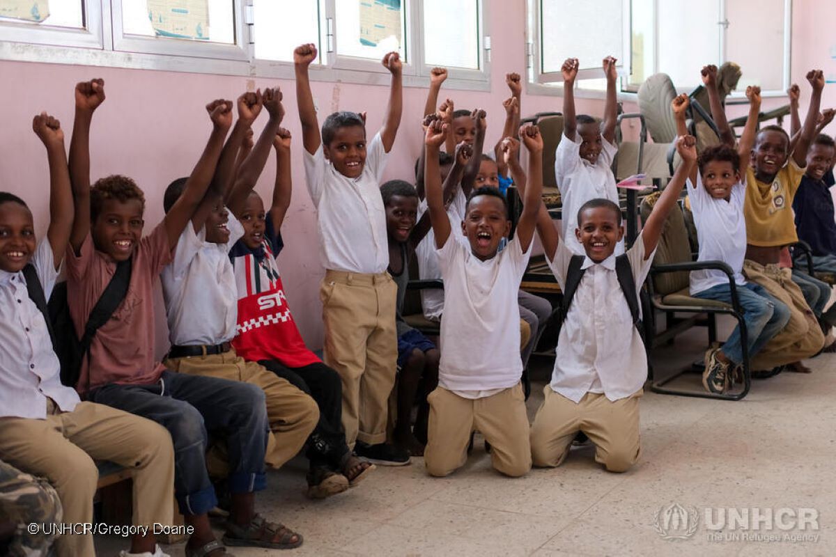 UNHCR Back-to-School Campaign Support 5,000 Refugee and asylum-seeker Children in Yemen