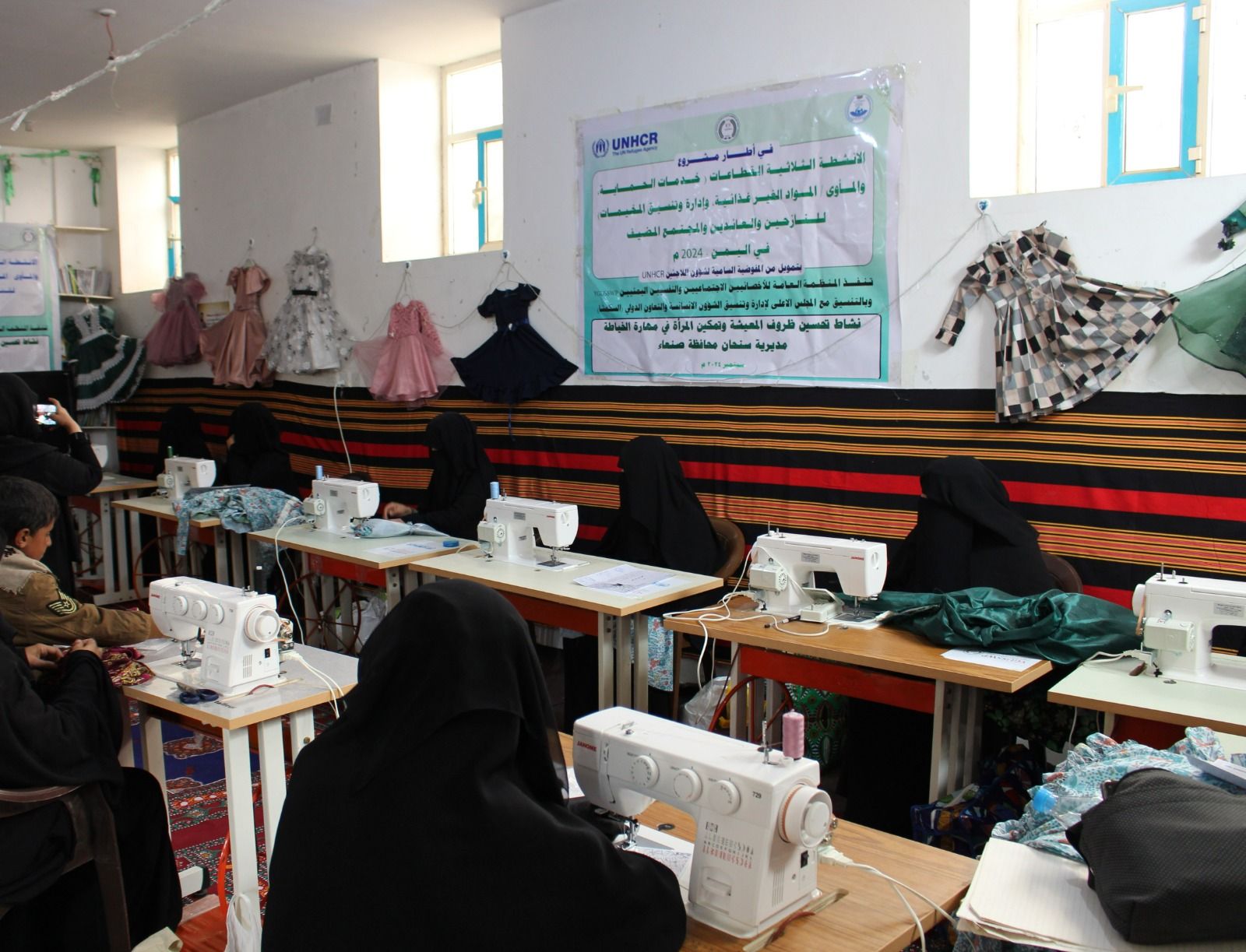 UNHCR and YGUSSWP Empower Displaced Women in Yemen with Sewing Skills