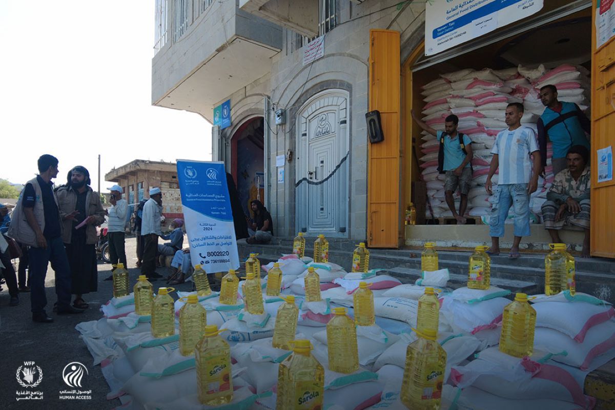 HUMAN ACCESS Continues to Distribute Food Assistance in Taiz Governorate