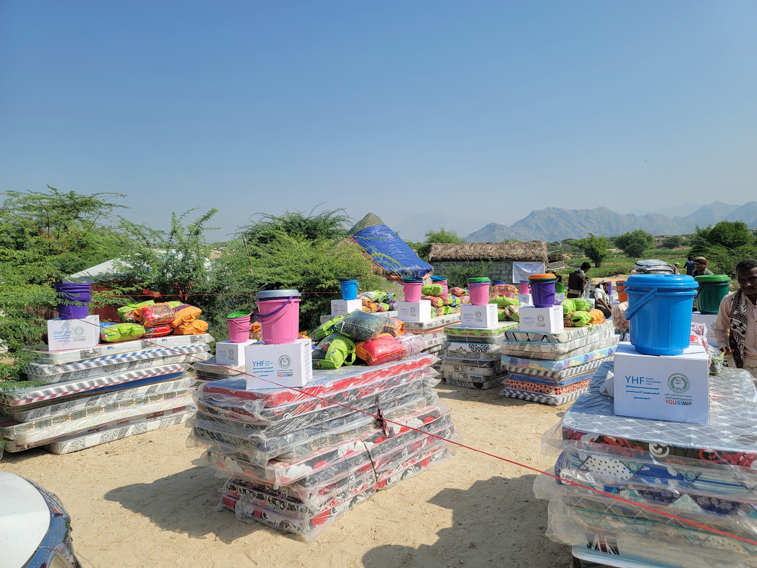 NFI Kits Distributed to Displaced Families in Hajjah With funding from Yemen Humanitarian Fund